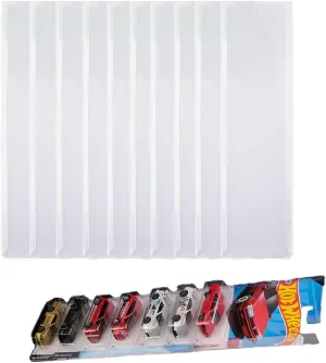 10 Pack Display Case for Packaged Model Cars Holds up to 100 Cars, Compatible with Hot-Wheels Packaged Cars, Toy Car Storage Organizer Wall Mounted 1/64 Scale Model Car Display Shelf (10)