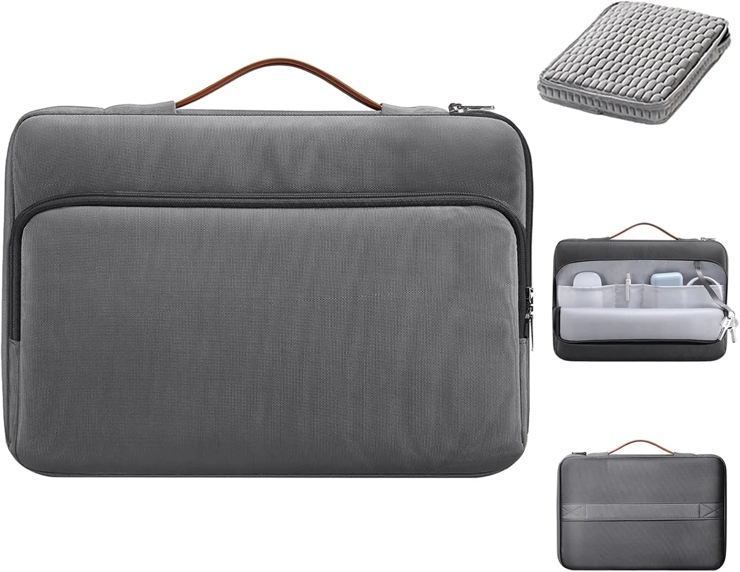 13 14.5 Inch Laptop Bag, 360° Padded Protection Airbag, Waterproof Laptop Sleeve, Compatible with HP Lenovo MacBook Dell, Gift for Men & Women