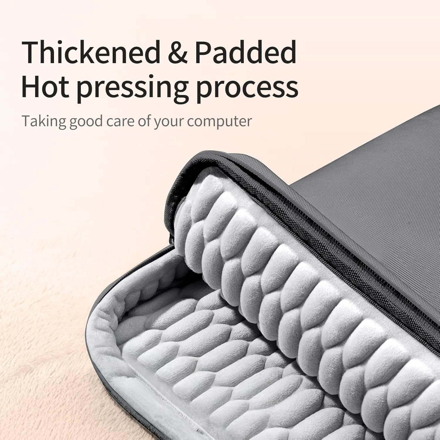 13 14.5 Inch Laptop Bag, 360° Padded Protection Airbag, Waterproof Laptop Sleeve, Compatible with HP Lenovo MacBook Dell, Gift for Men & Women