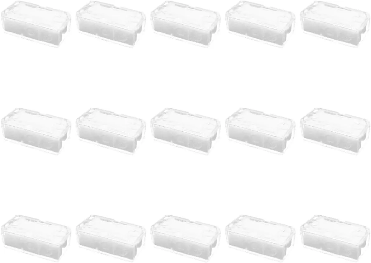15pcs Transparent Watch Box Durable Storage Case for Displaying Watches Compact Design for Personal Use and Wrapping for Shop Displays and Home Organization
