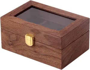 1Pc High End Watch Storage Case with Transparent Lid Drop Organizer for Watches Retro Box for Collectors and present Giving