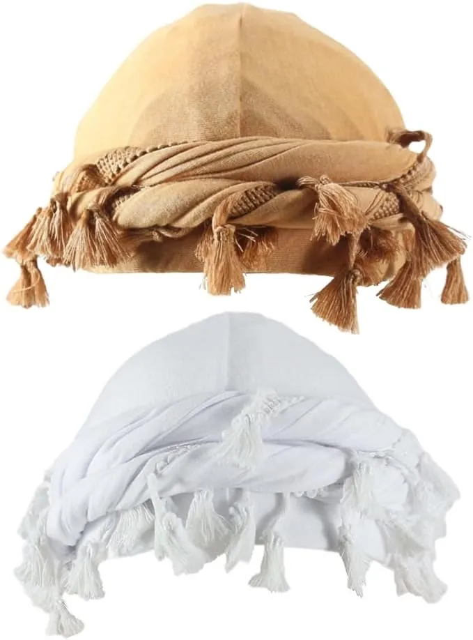 2 Pc Turban Head Wraps for Men Satin Lined Turban for Women Vintage Twist Velvet Durags Gifts