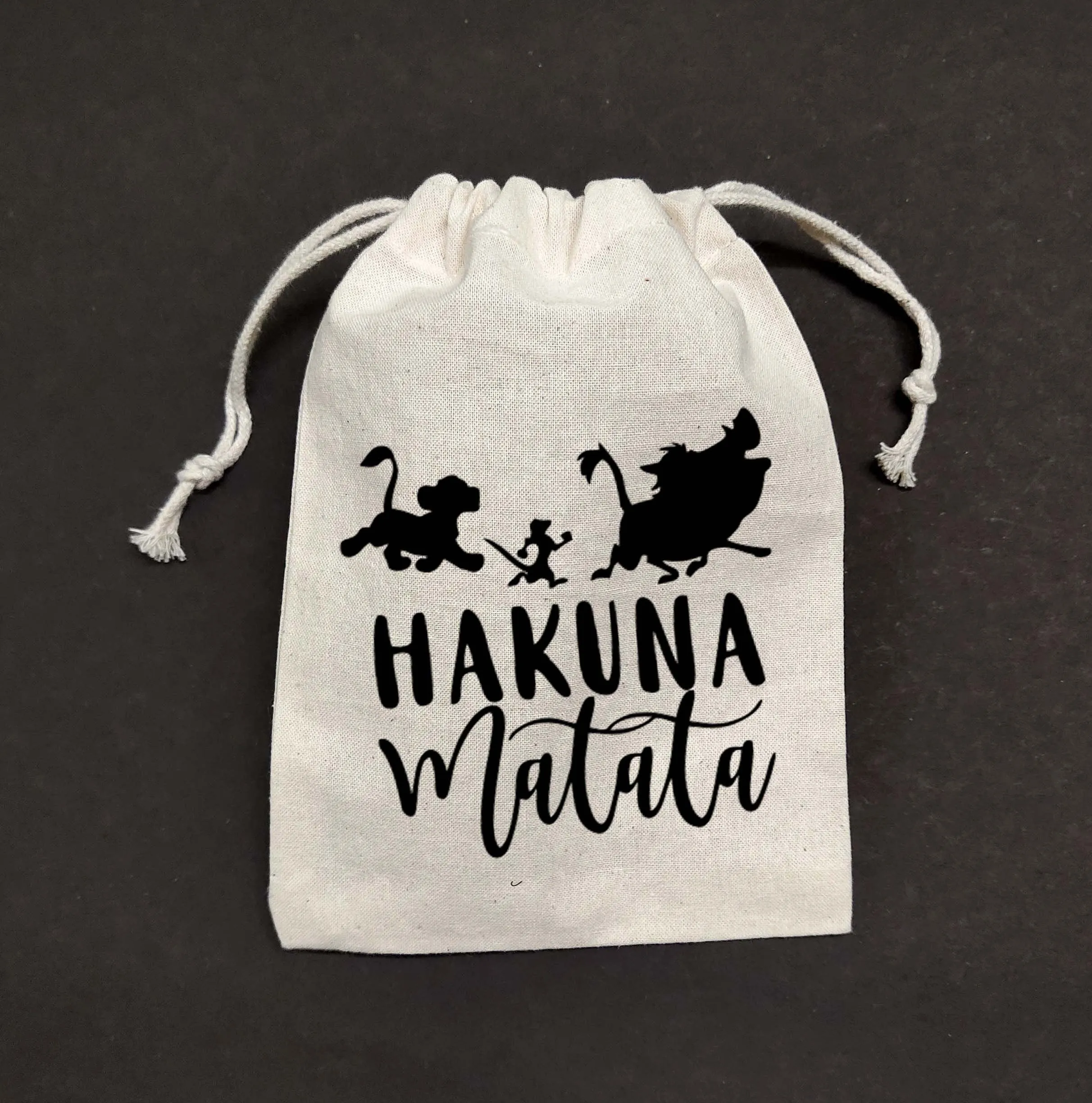 20-100 Sets of Hakuna Matata favor bag,lion king party favor bags,lion king gift bag,disney drawstring bag,lion king gifts,lion king party