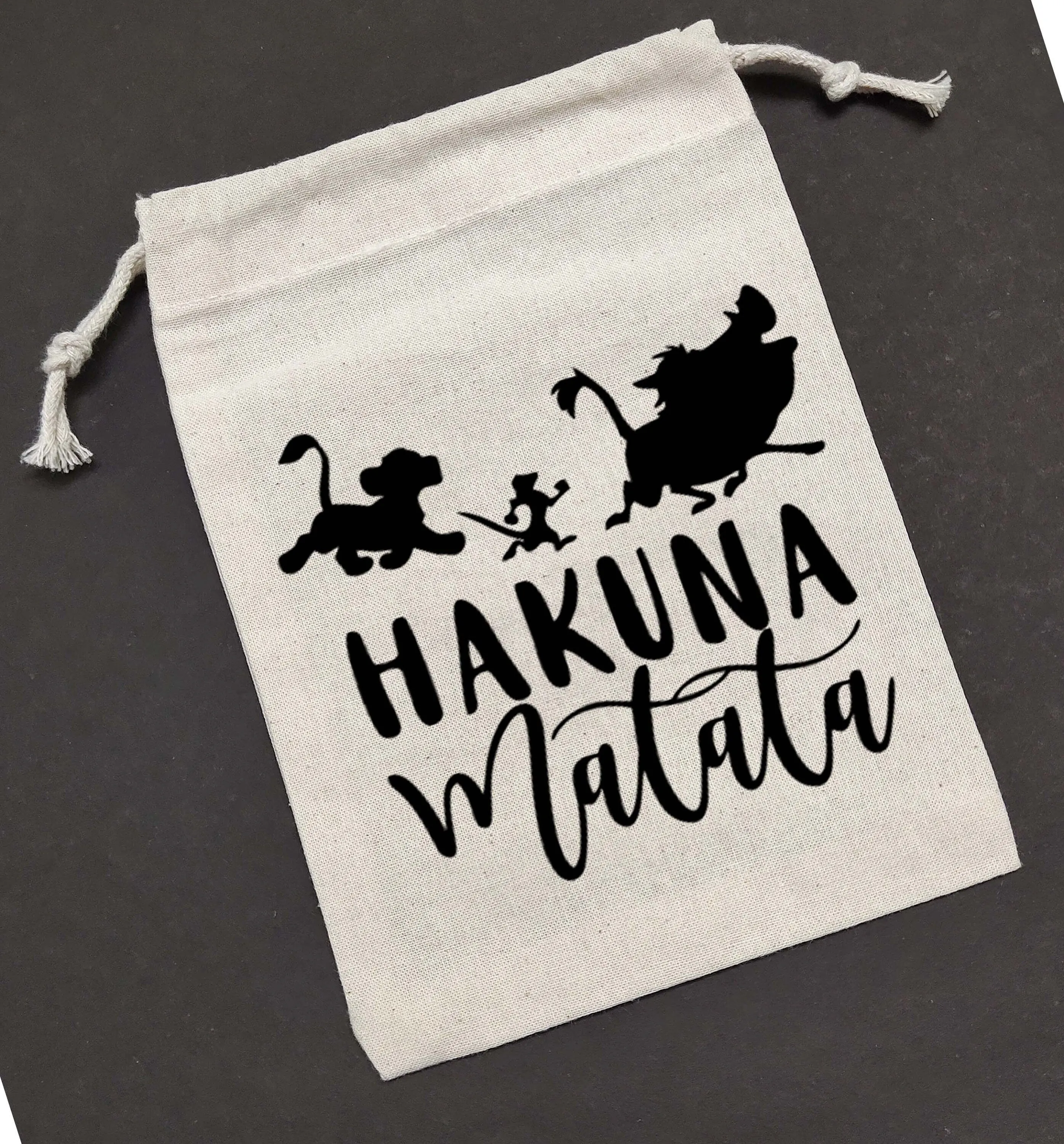 20-100 Sets of Hakuna Matata favor bag,lion king party favor bags,lion king gift bag,disney drawstring bag,lion king gifts,lion king party