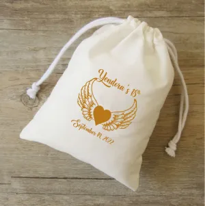 20-100 sets of Sweet 16 favor bags, girls Party, gift bag for 16 Birthday,sweet 16 crown,birthday canvas bags,sweet 16 gift bag,crownbag