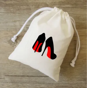 20/30 sets of Gorgeous Personalized Shoe Bags,bridal party gifts,shoe bags,custom red bottom, blue bottom shoe bags,loafer bags,hostess gift