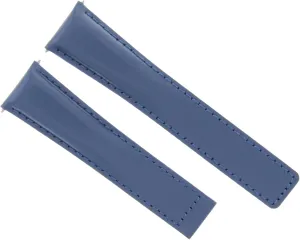 20mm Leather Watch Band Strap Compatible with Tag Heuer Carrera Calibre Cv2010 Aquaracer Blue