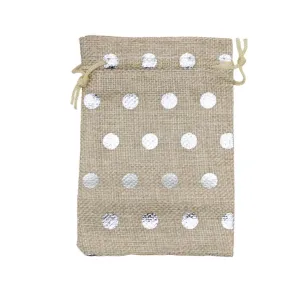 22x31 CM | Original Printed | Printed Potli Jute Bag | Gift Return Gifts Bags |  Drawstring Bags | Pack Of 10