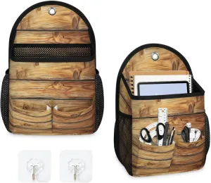 2pcs Wall Hanging Organizer Bag Plank Wall Hanging Storage Bag with Pockets Wall Organizer Storage for Kitchen, Bedroom, Bathroom, RV Camper