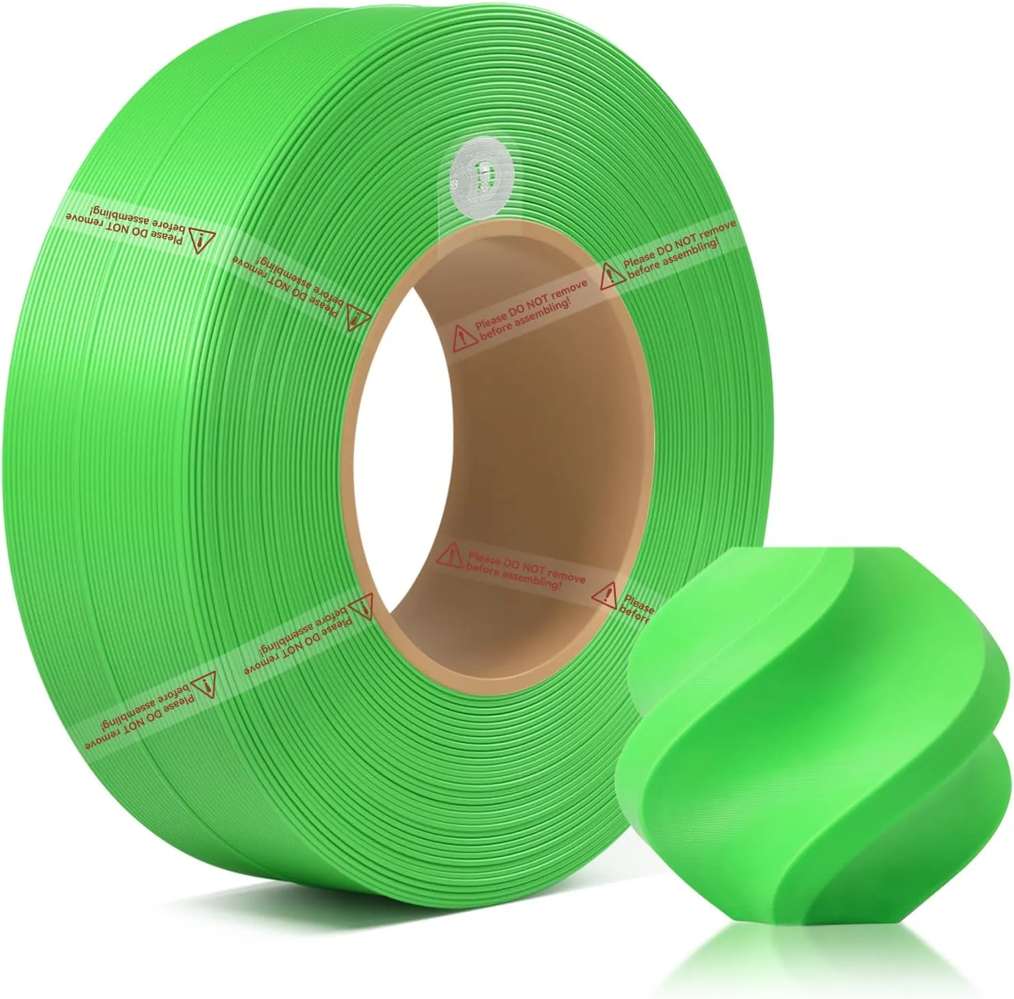 3DTOOLS Bamboo 1.75MM PETG HF Refill Filament High Speed &Easy Printing Eco Friendly with RFID for Bambu Lab A1,A1MINI,X1,P1 AMS 1KG  /- 0.03mm (Without Spool) (Lime Green 33501)