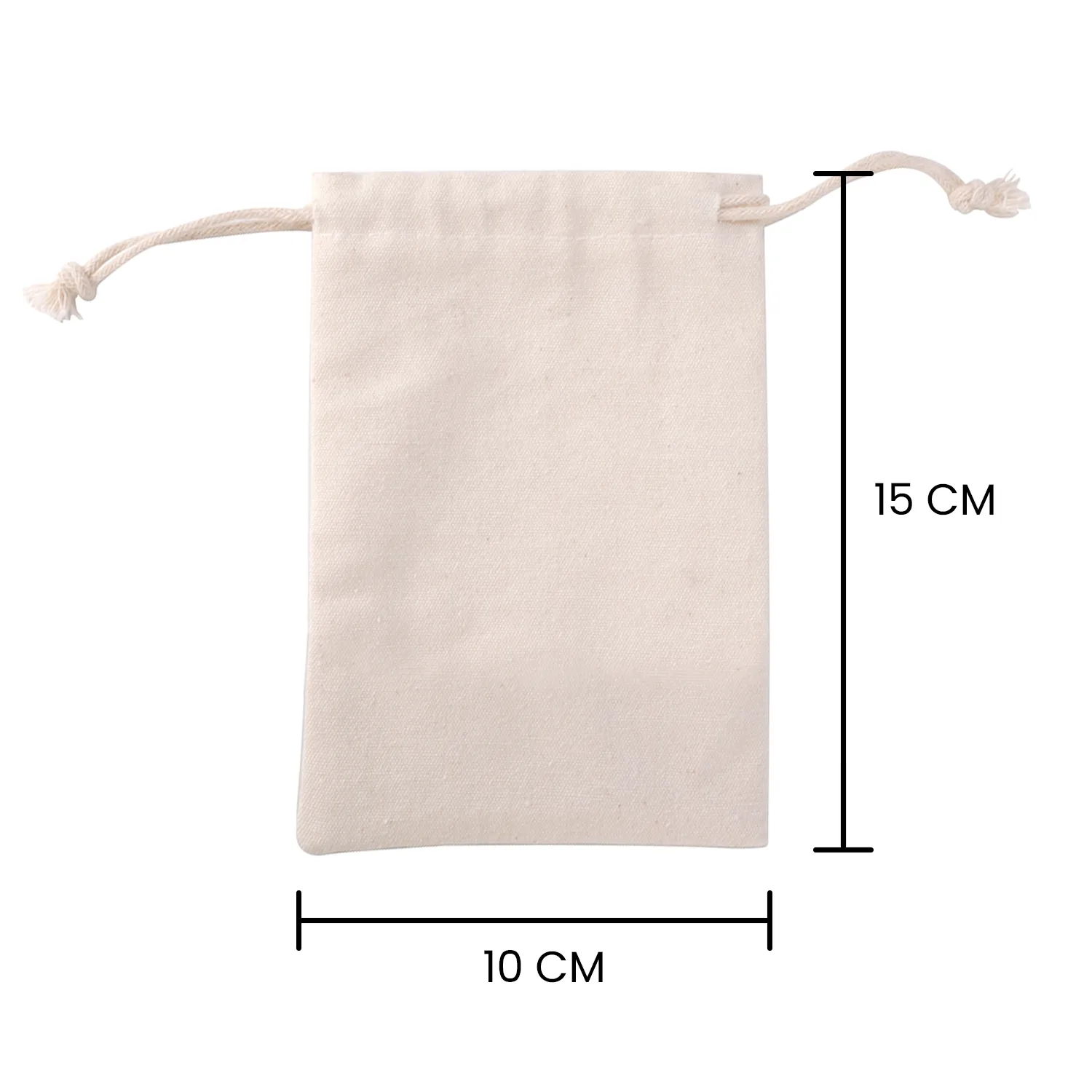 50pcs of 10cm x 15cm 10oz Canvas Calico Drawstring Storage Linen Gift Bags, Best linen bags, Linen Drawstring bags