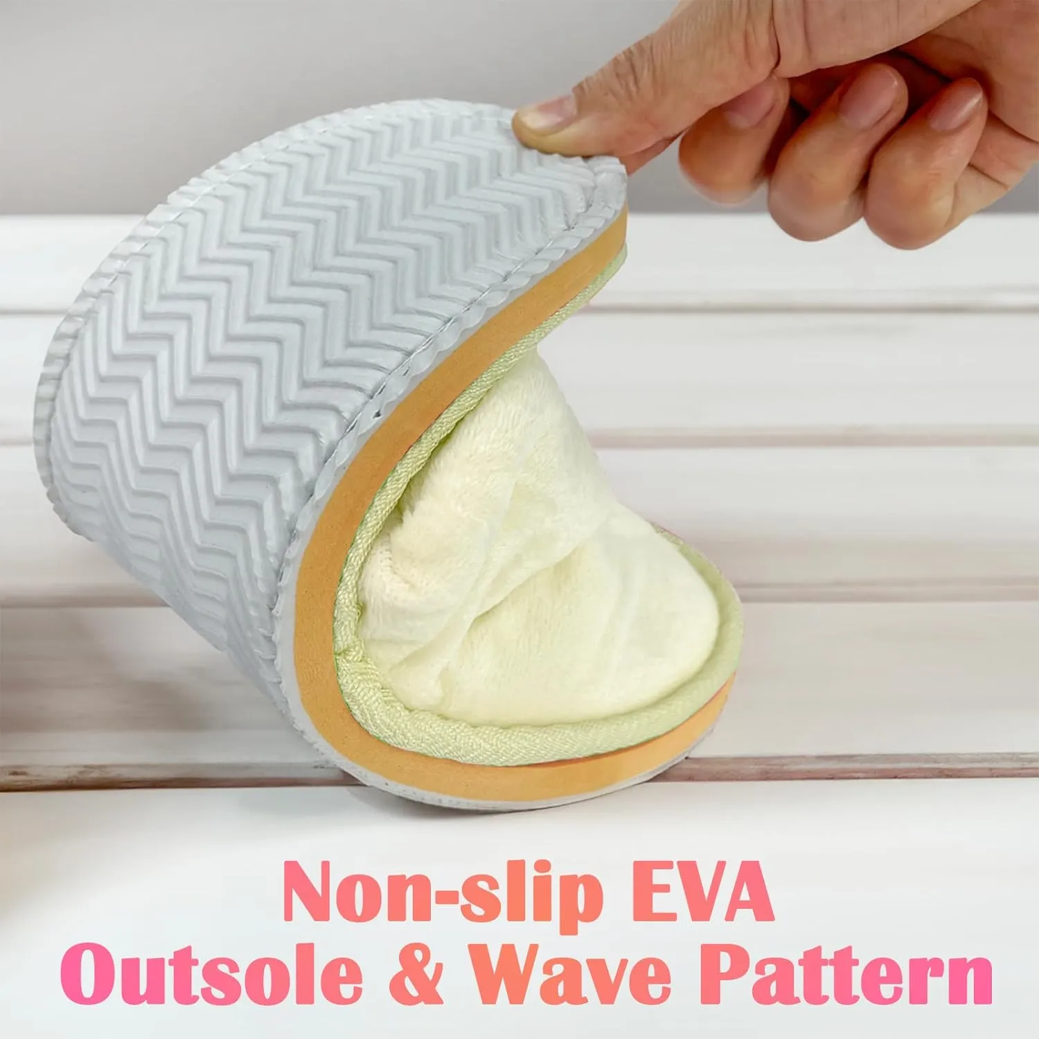 6-12 Pairs Disposable Slippers for Guests Non-slip Spa Slippers, Super Large Crystal Velvet Closed Toe Guest Slippers Reusable Thickened Upper & Sole Hotel Slippers for Women, Men, Travel