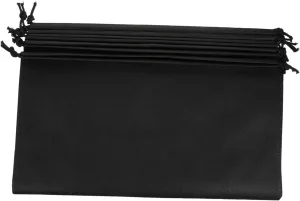 6pcs Shoe Storage Bag Storage Organizer Drawstring Shoe Bags Travel Large Organizer Pouch Non-woven Fabric Black