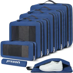 8 Set/6 Set/4 Set Compression Packing Cubes for Travel, Lightweight Vacation Travel Essentials, Travel Accessories for Suitcase Organizer Bags Set, Durable Luggage Organizer