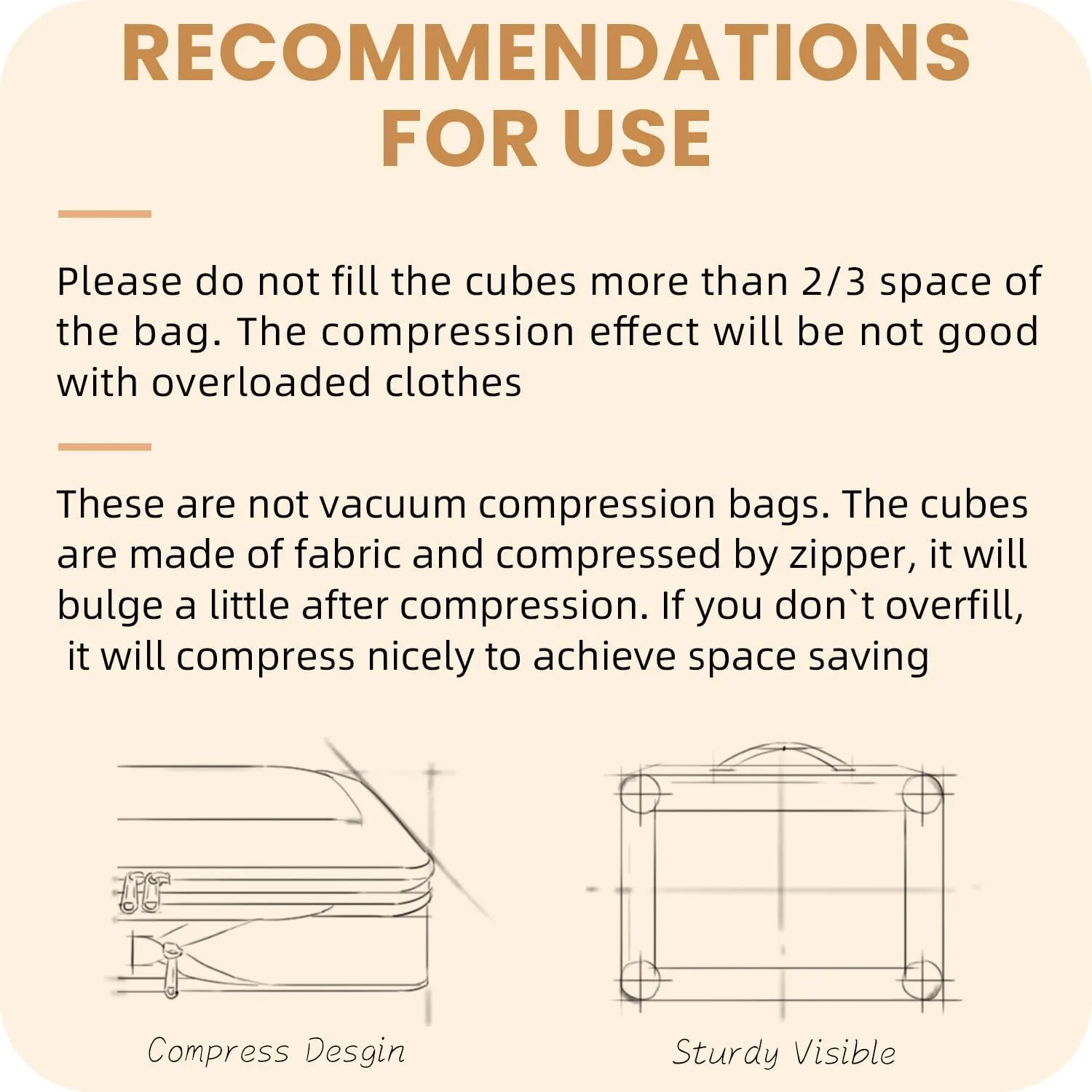 8 Set/6 Set/4 Set Compression Packing Cubes for Travel, Lightweight Vacation Travel Essentials, Travel Accessories for Suitcase Organizer Bags Set, Durable Luggage Organizer