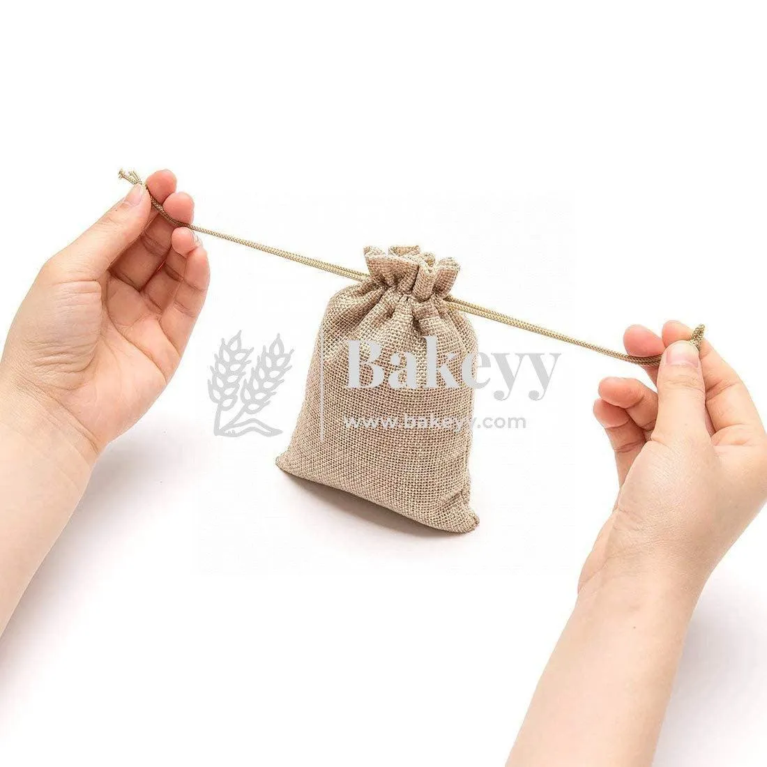 8x10 CM | Jute Potli Bag | Gift Return Gifts Bags| Natural Jute Colour | Drawstring Bags