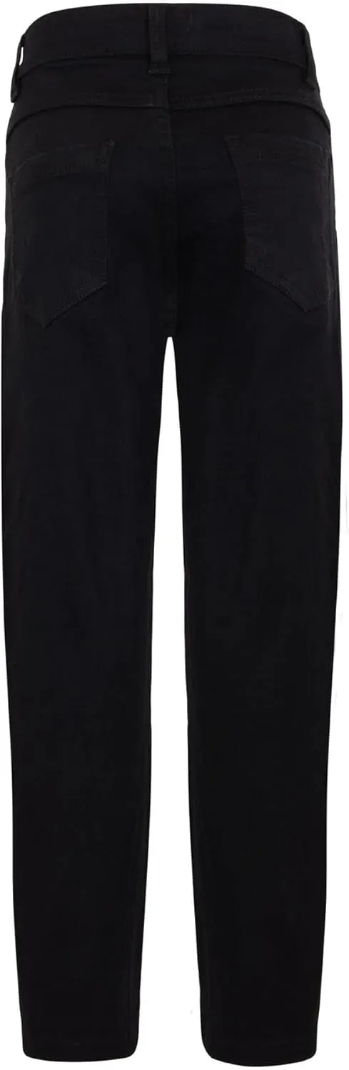 A2Z Kids Boys Relaxed Straight Fit Boot Cut Dark Blue Jeans for Teens Stretchy Comfortable Cotton Loose Fit Jeans 5-13 Years