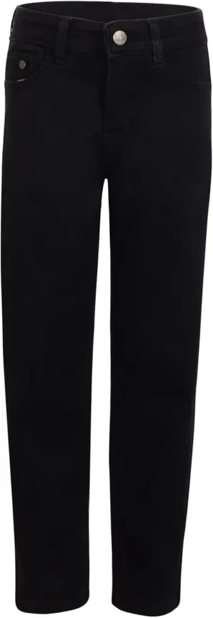 A2Z Kids Boys Relaxed Straight Fit Boot Cut Dark Blue Jeans for Teens Stretchy Comfortable Cotton Loose Fit Jeans 5-13 Years