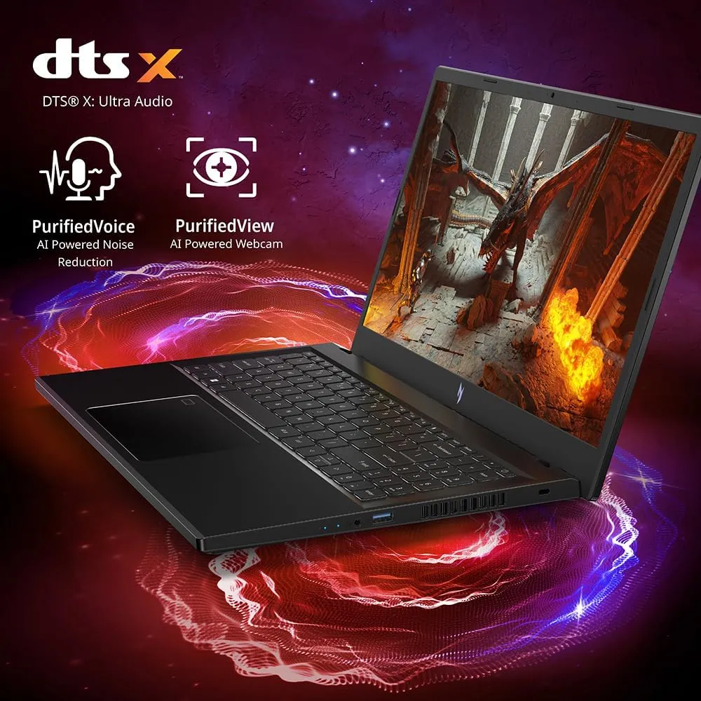 Acer Nitro V Gaming Laptop | Intel Core i9-13900H Processor | NVIDIA GeForce RTX 4060 Laptop GPU | 15.6" FHD IPS 144Hz Display | 32GB DDR5 | 1TB Gen 4 SSD | WiFi 6 | Backlit KB | ANV15-51-92XK