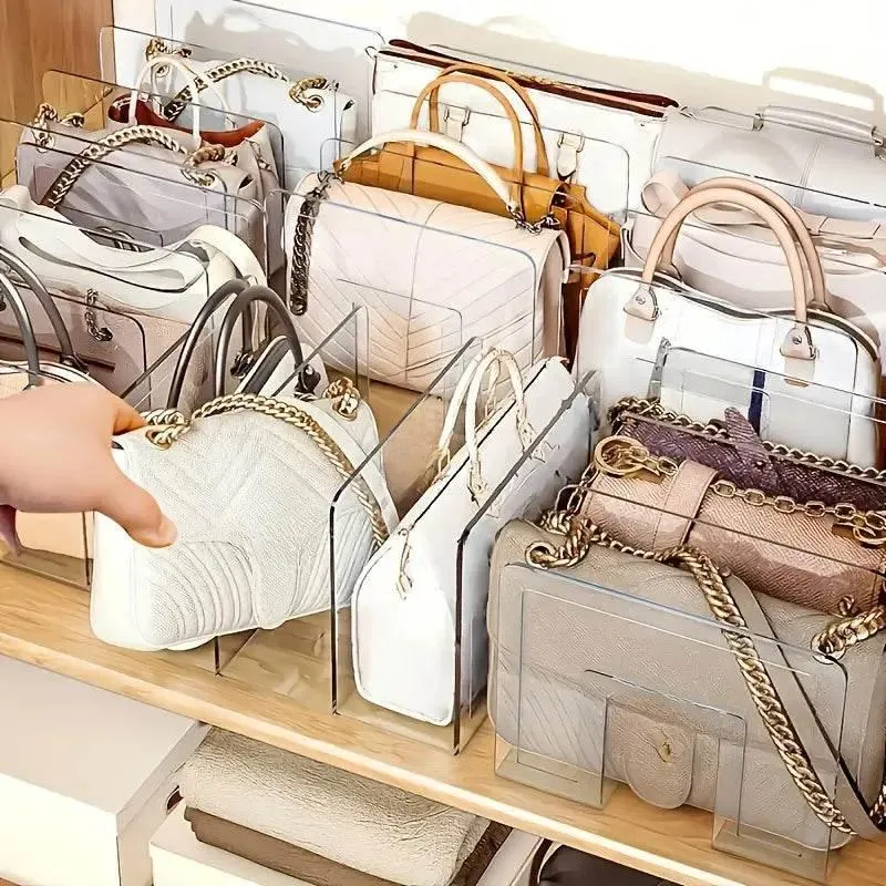 Acrylic Handbag Rack - Modern Purse Organizer Display