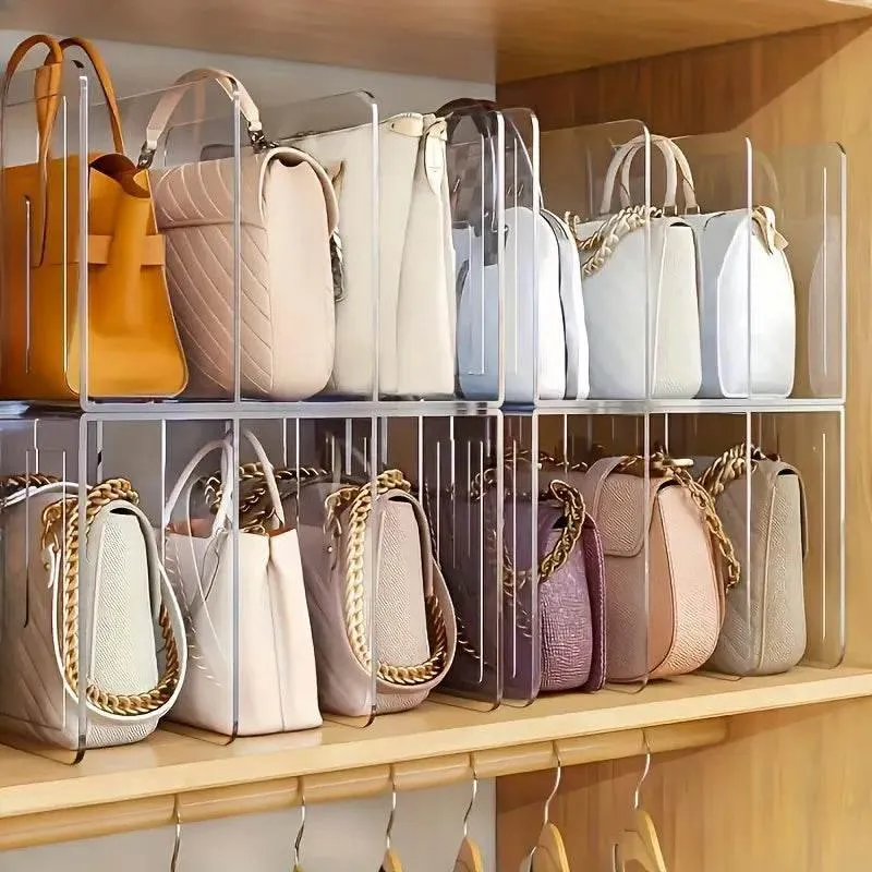 Acrylic Handbag Rack - Modern Purse Organizer Display