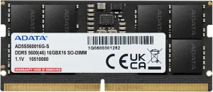 ADATA DDR5 5600MHz 16GB(1x16GB) CL46 SODIMM Notebook Laptop RAM Memory Module OEM Pack