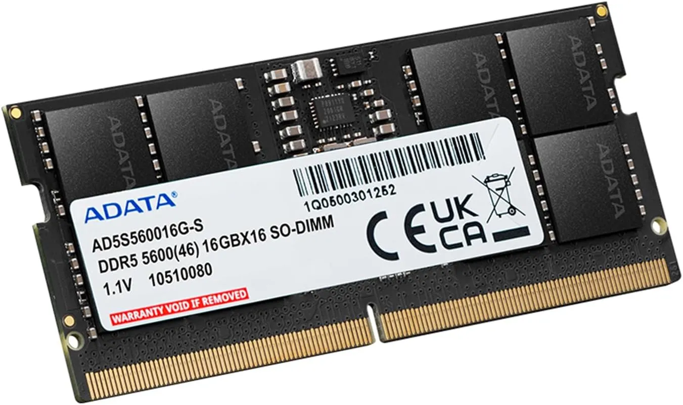 ADATA DDR5 5600MHz 16GB(1x16GB) CL46 SODIMM Notebook Laptop RAM Memory Module OEM Pack