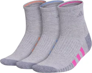 adidas Women's Cushioned Quarter Socks (3-pair) With Arch Compression