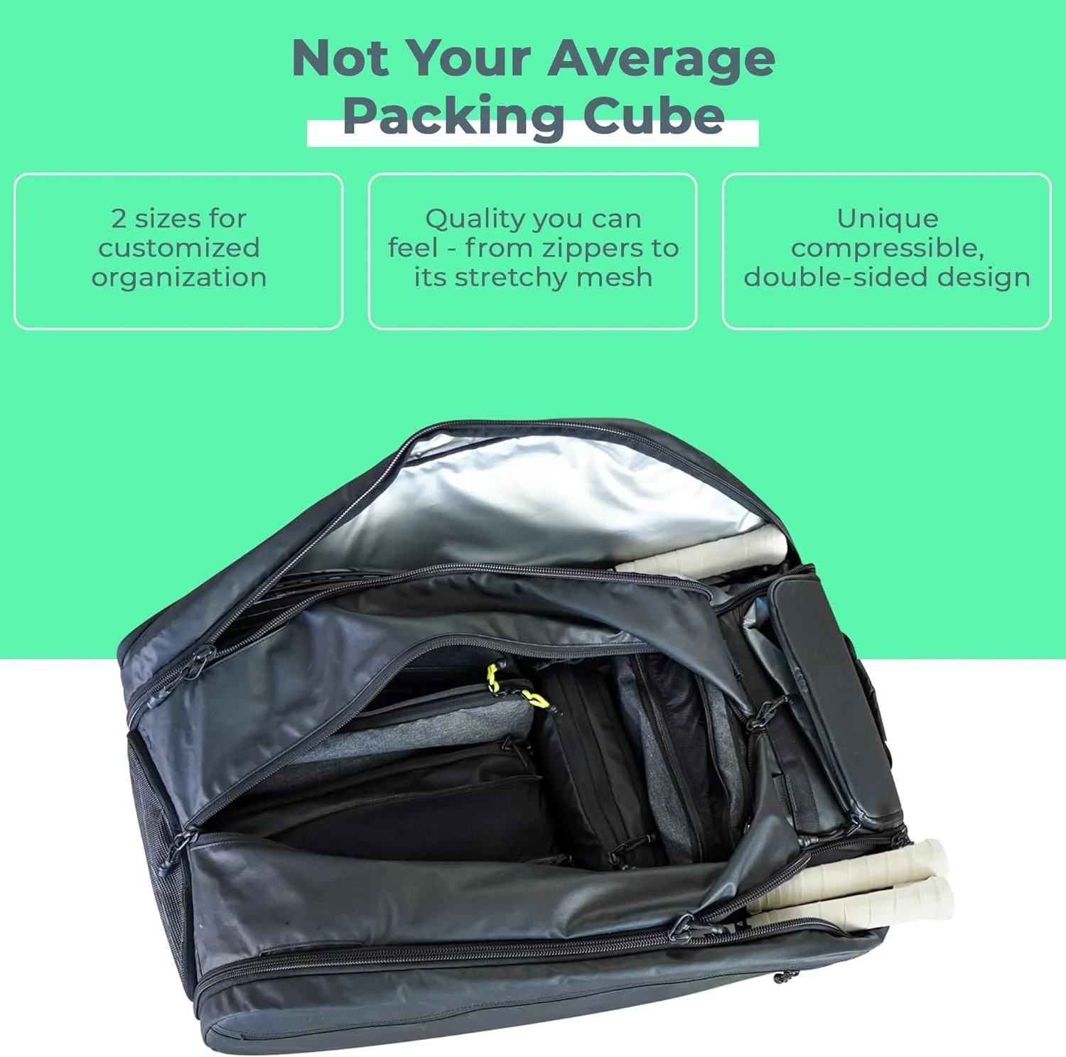 ADV Packing Cubes - Premium Weatherproof Kordra Nylon Packing Bags- Organize and Protect Your Travel Essentials with ADV Travel Compression Bags!