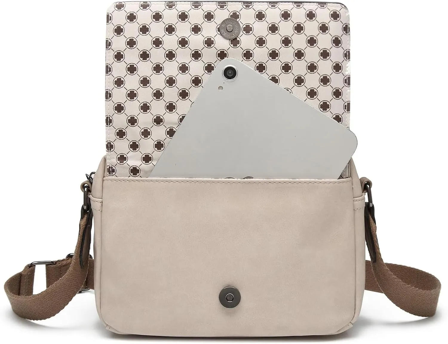 AFKOMST Small Crossbody Purse for Women, Vegan Leather Cross Body Bag and Trendy Shoulder Handbag with Guitar Strap