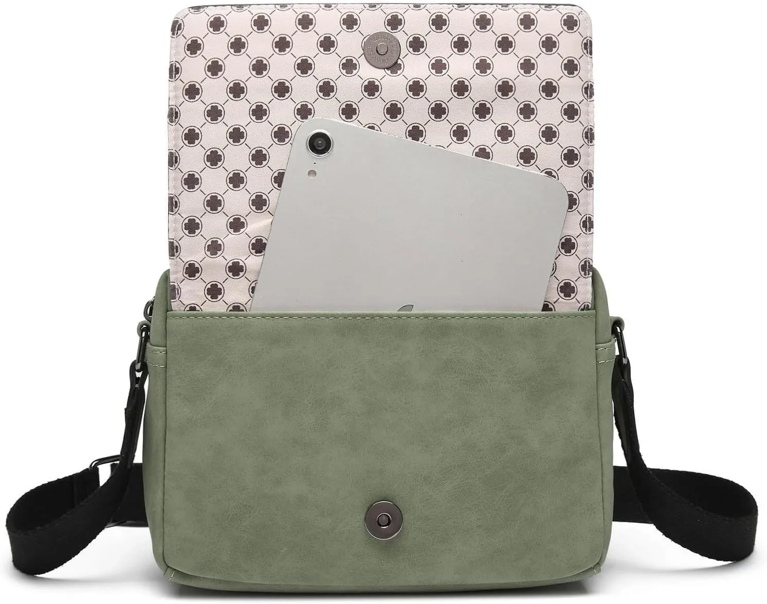 AFKOMST Small Crossbody Purse for Women, Vegan Leather Cross Body Bag and Trendy Shoulder Handbag with Guitar Strap