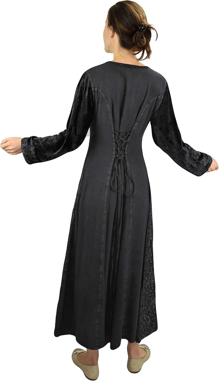 Agan Traders Women's 2025 Renaissance Vintage Long Dress Gown Maxi