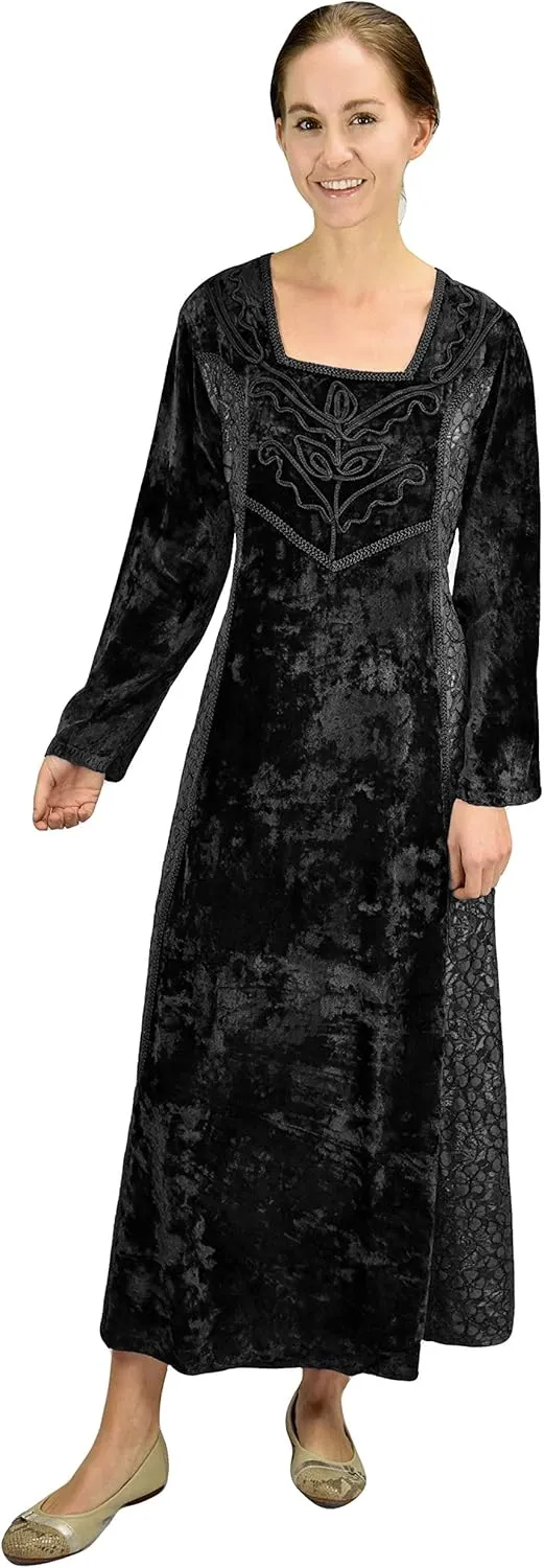 Agan Traders Women's 2025 Renaissance Vintage Long Dress Gown Maxi