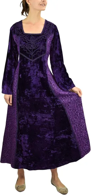 Agan Traders Women's 2025 Renaissance Vintage Long Dress Gown Maxi