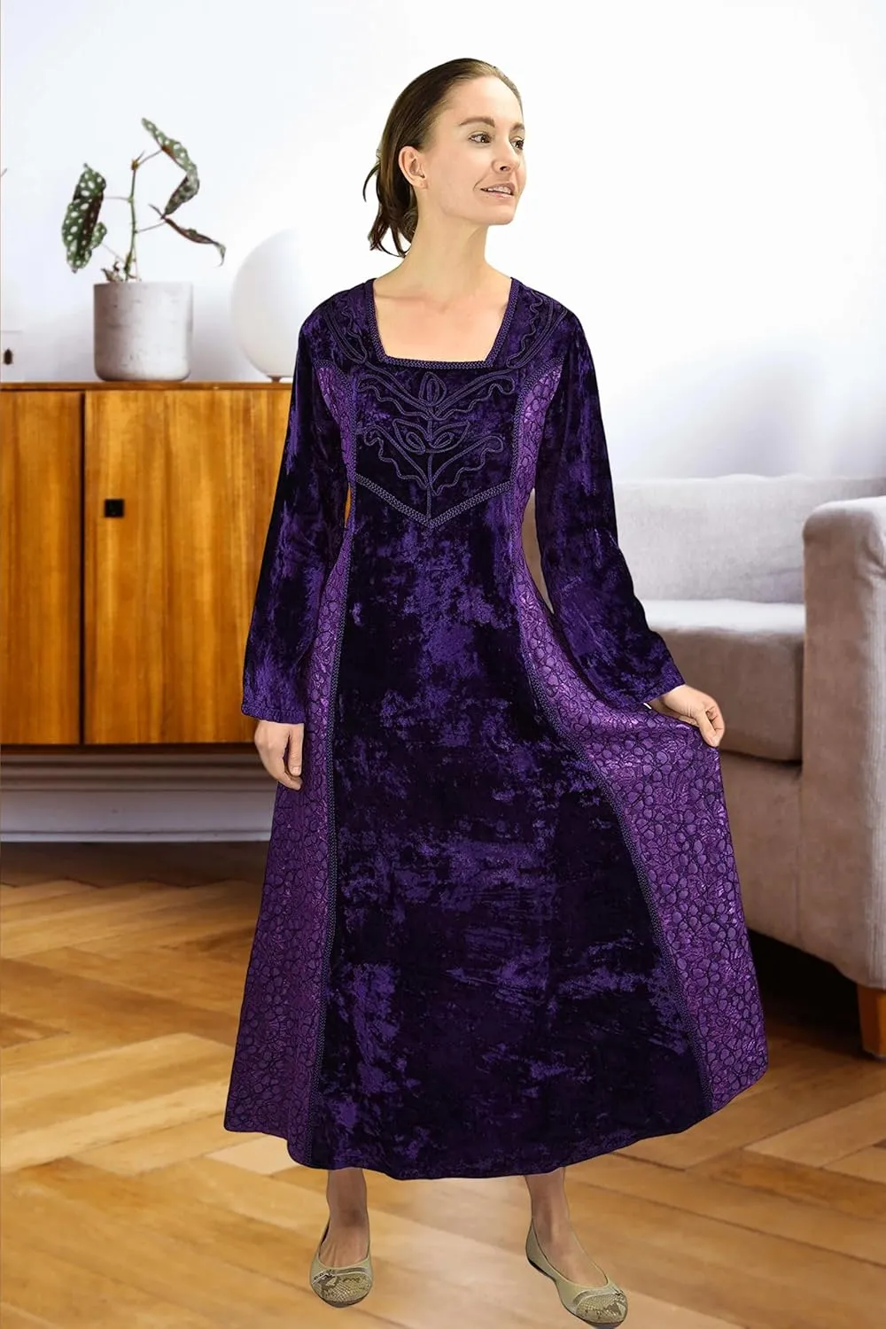 Agan Traders Women's 2025 Renaissance Vintage Long Dress Gown Maxi