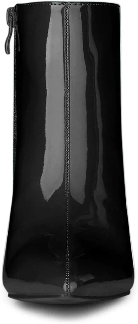 Allegra K Women's Pointed Toe Stiletto Heel Ankle Heeled Boots