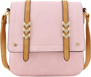 ALYSSA Double Compartment Large Flapover Crossbody Bag
