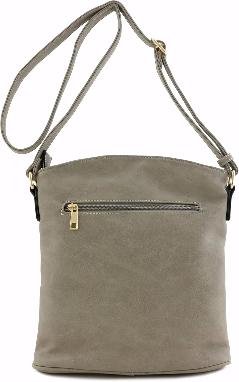 ALYSSA Triple Zip Pocket Large Crossbody Bag