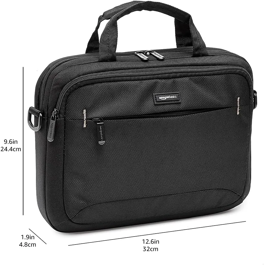 Amazon Basics Laptop Carrying Case Shoulder Strap, 10-pack, 11.6 inch, Black