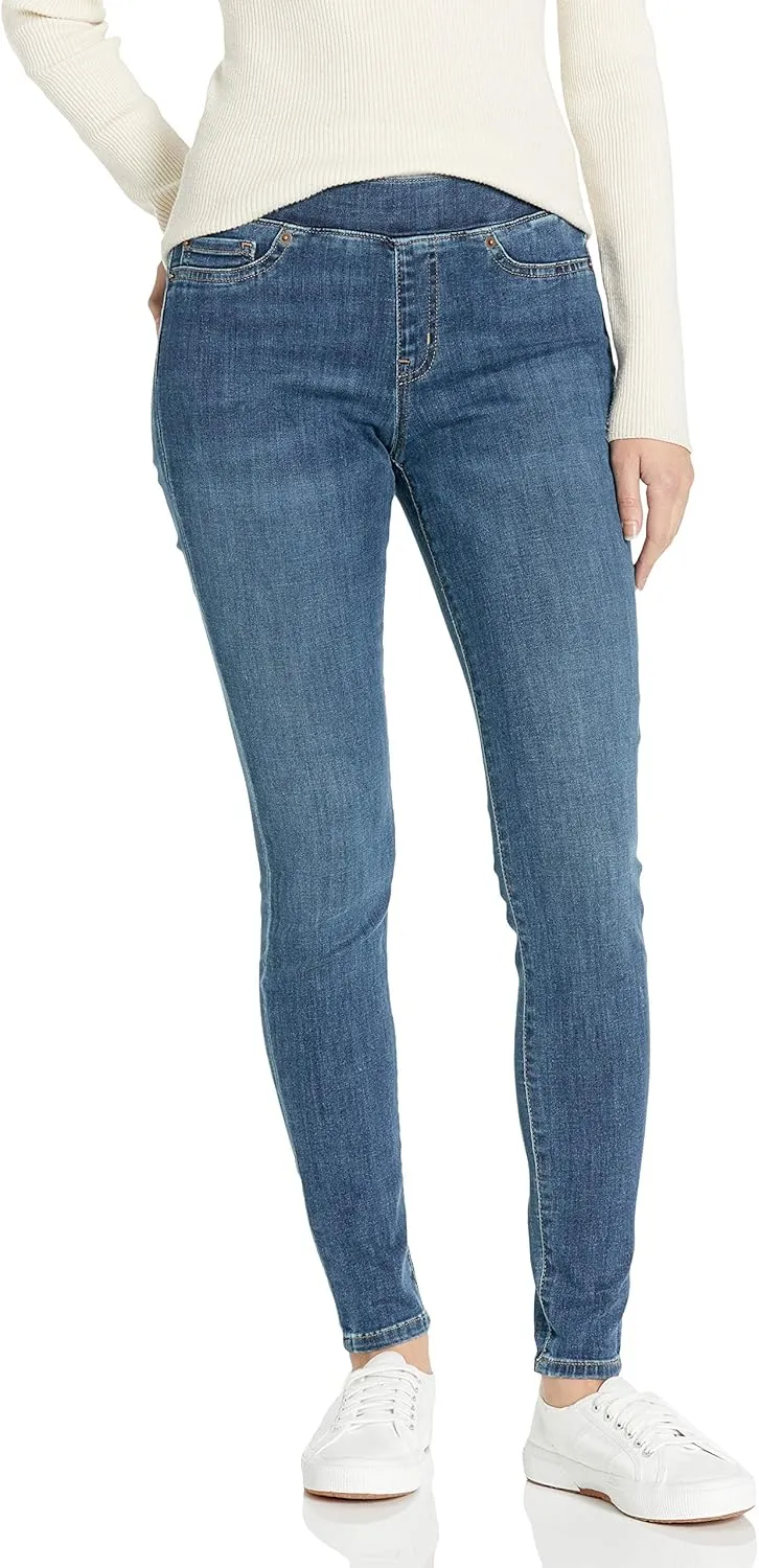 Amazon Essentials Women's Mid-Rise Stretch Pull-On Jegging (Available in Plus Size)