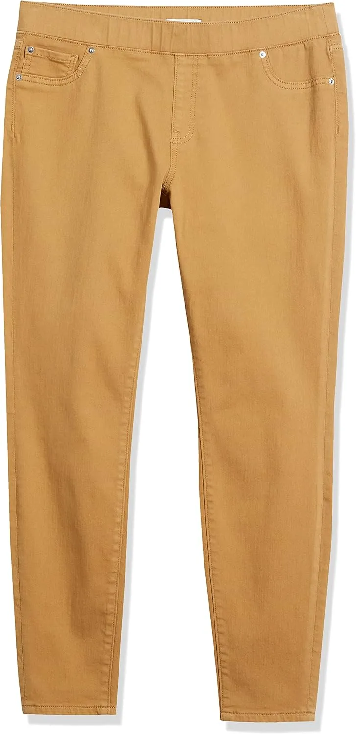 Amazon Essentials Women's Mid-Rise Stretch Pull-On Jegging (Available in Plus Size)