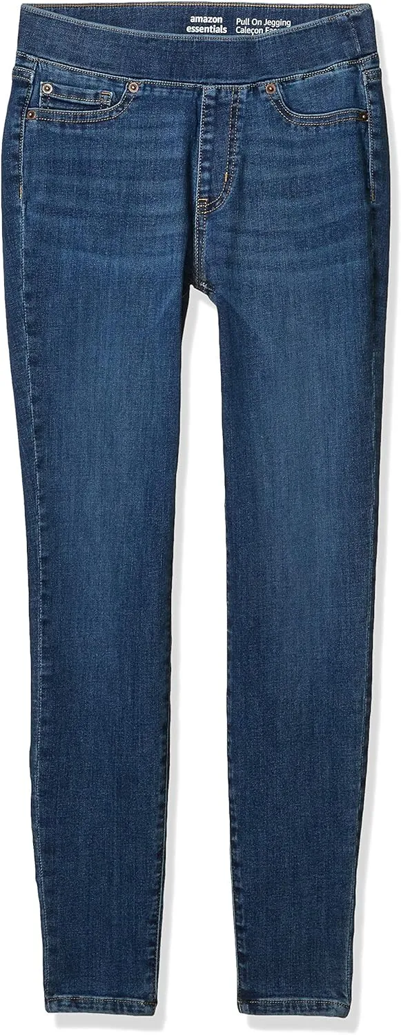 Amazon Essentials Women's Mid-Rise Stretch Pull-On Jegging (Available in Plus Size)