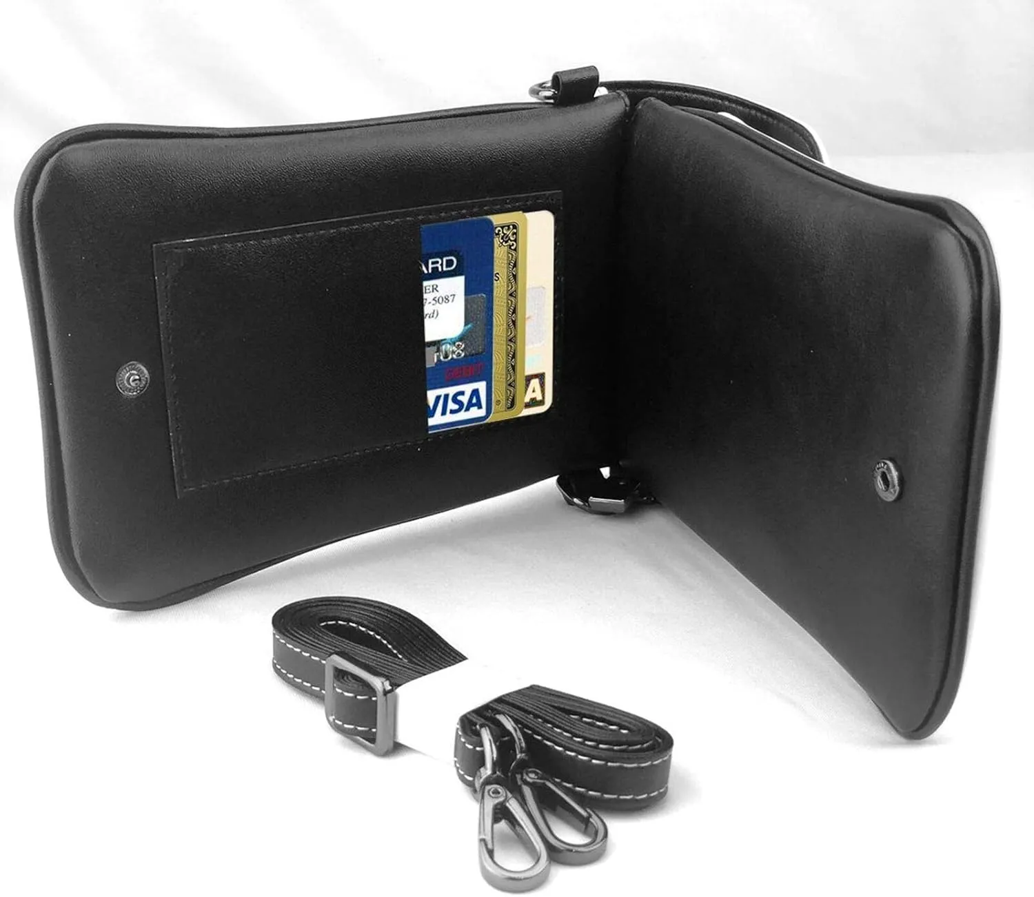 AMRANDOM Leather Small Crossbody Bags Cell Phone Bag Wallet Purses Adjustable Strap