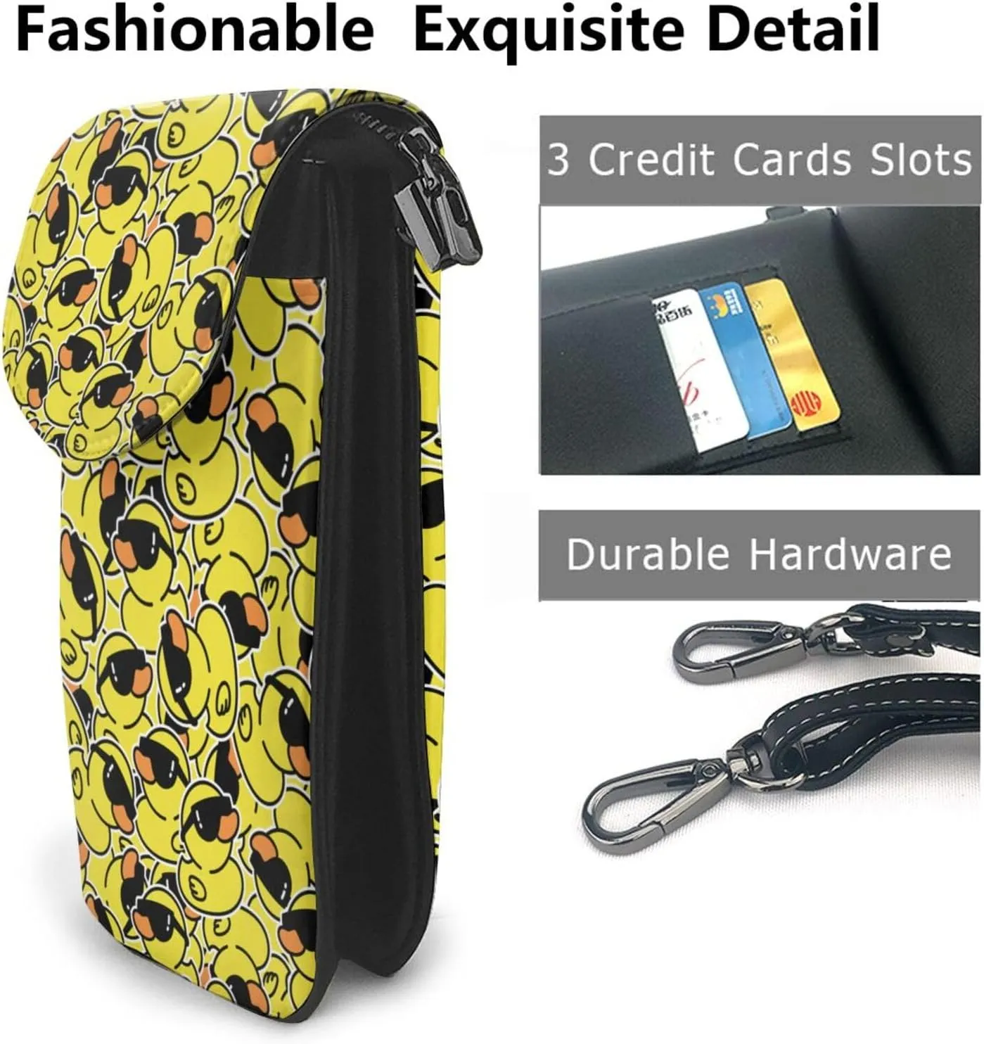AMRANDOM Leather Small Crossbody Bags Cell Phone Bag Wallet Purses Adjustable Strap