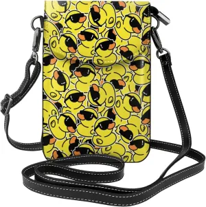 AMRANDOM Leather Small Crossbody Bags Cell Phone Bag Wallet Purses Adjustable Strap