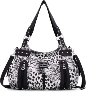 Angelkiss Large Purses and Handbags for Women Washed Faux Leather Crossbody Hobo Satchel Shoulder Handbag Tote Purse