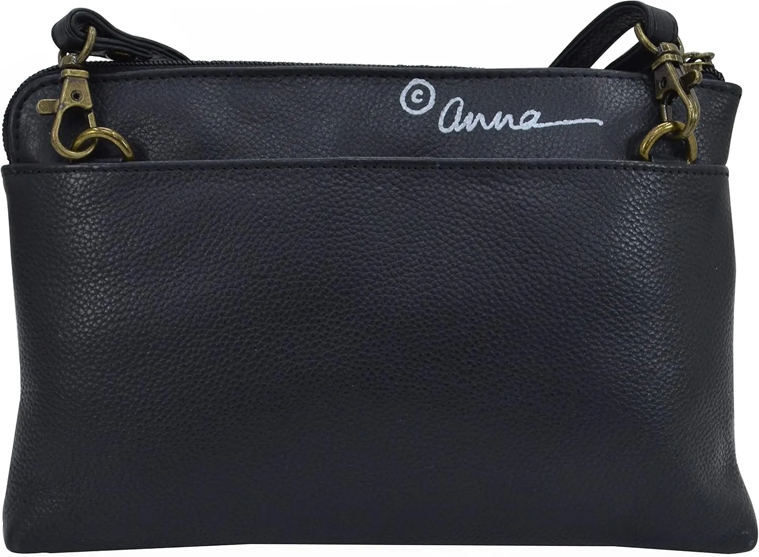 Anna by Anuschka Womens Hand Painted Leather Slim Crossbody