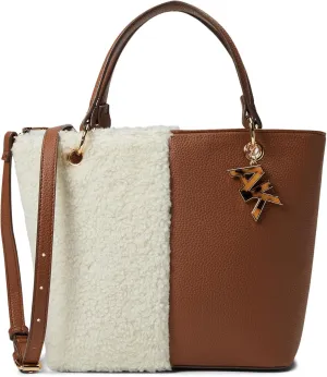 Anne Klein Mini Convertible Sherpa Tote