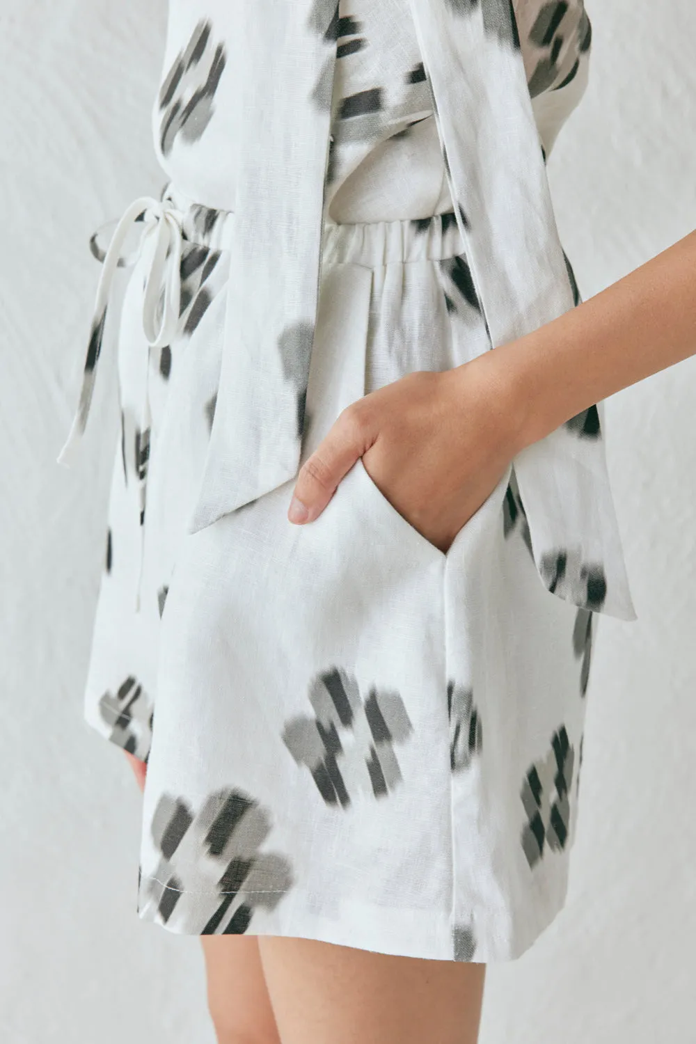 Annika Linen Shorts Flor