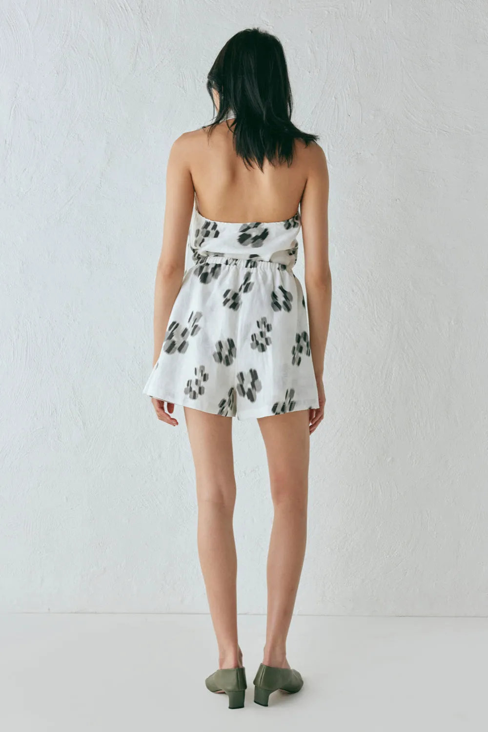 Annika Linen Shorts Flor